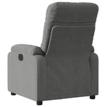 Fauteuil Verstelbaar Elektrisch Microvezelstof Donkergrijs