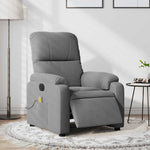 Massagestoel Microvezelstof Donkergrijs