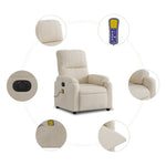 Massagestoel Microvezelstof Beige
