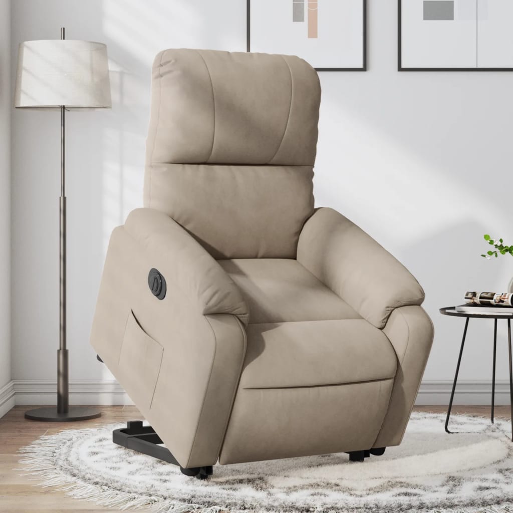 Sta-Op-Massagestoel Microvezelstof Taupe