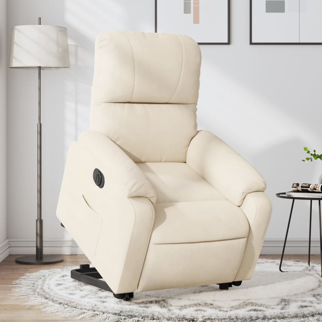 Sta-Op-Massagestoel Microvezelstof Beige