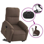 Sta-Op-Massagestoel Microvezelstof Bruin