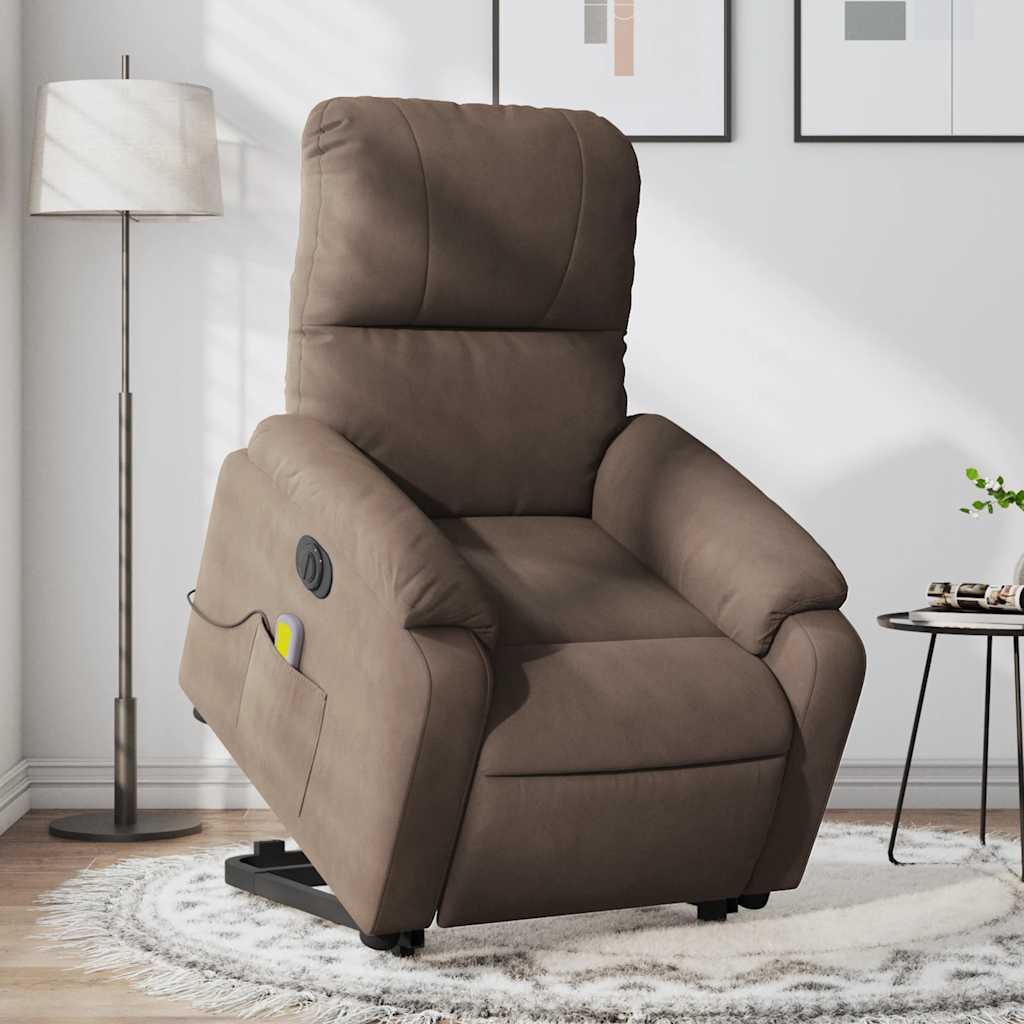 Sta-Op-Massagestoel Microvezelstof Bruin