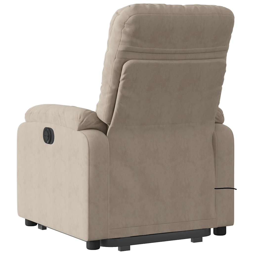 Sta-Op-Massagestoel Microvezelstof Taupe