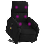 Sta-Op-Massagestoel Microvezelstof Zwart