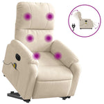 Sta-Op-Massagestoel Microvezelstof Beige
