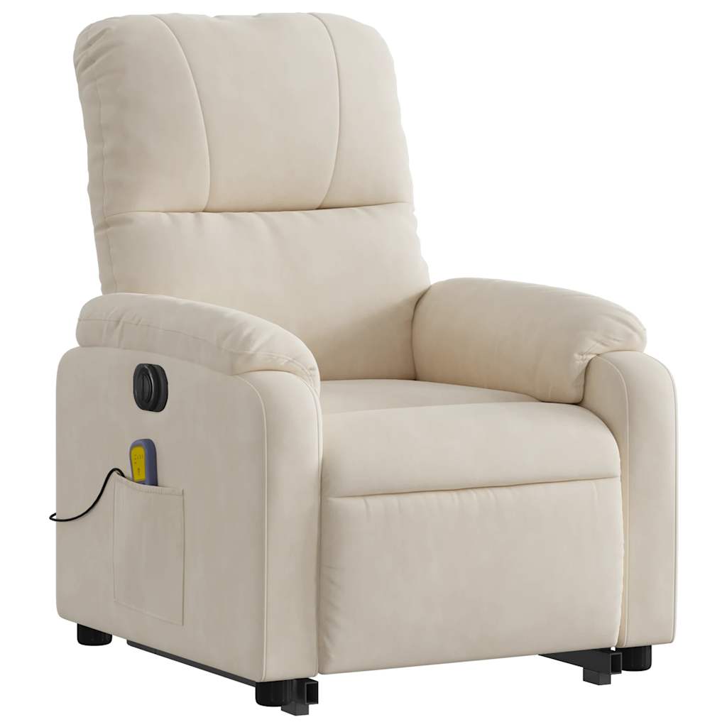 Sta-Op-Massagestoel Microvezelstof Beige