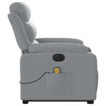 Sta-Op-Massagestoel Stof Lichtgrijs