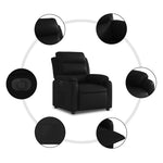 Fauteuil Kunstleer Zwart
