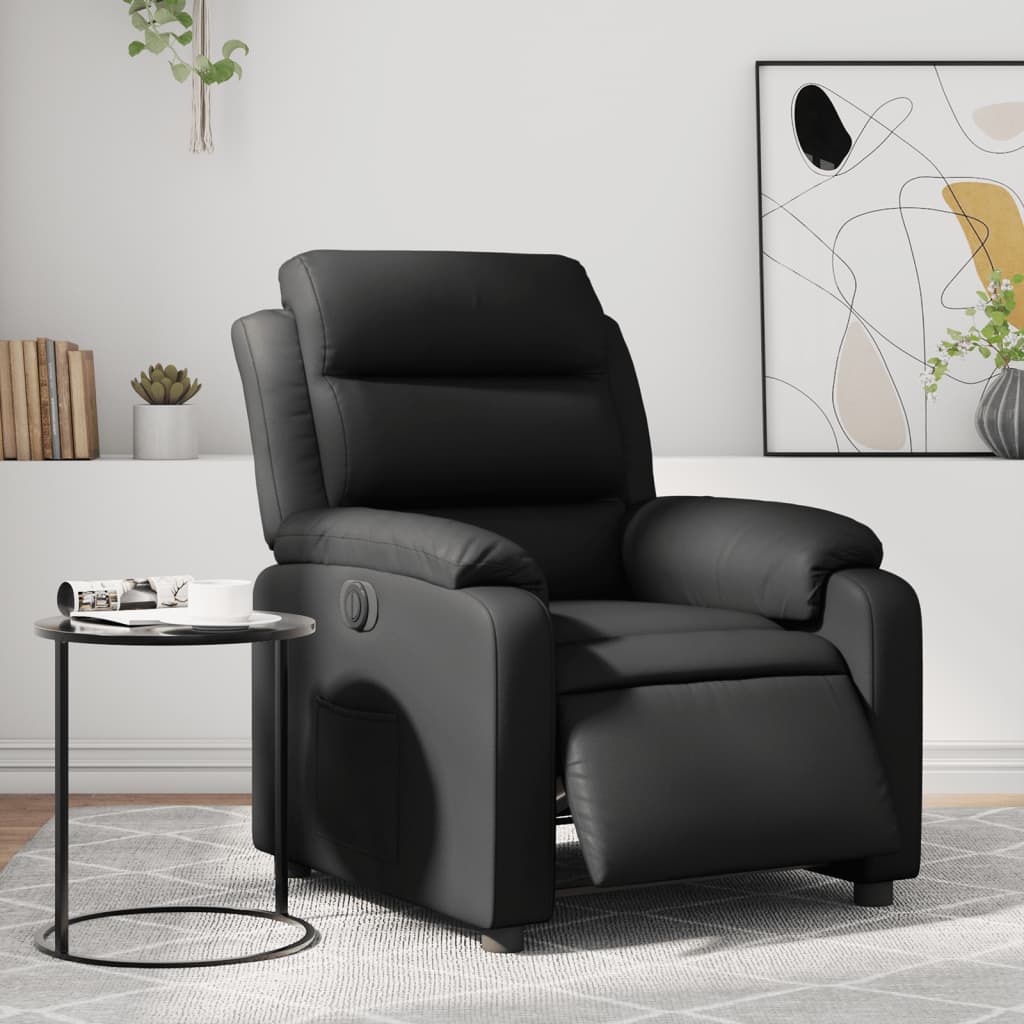 Fauteuil Kunstleer Zwart