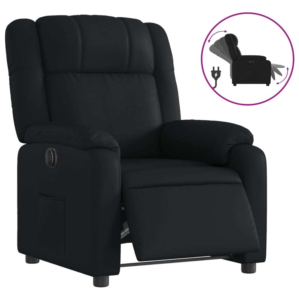 Fauteuil Kunstleer Zwart