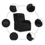 Fauteuil Kunstleer Zwart