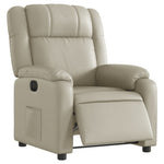 Fauteuil Kunstleer Kleurig Crème