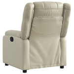Fauteuil Kunstleer Kleurig Crème