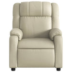 Fauteuil Kunstleer Kleurig Crème