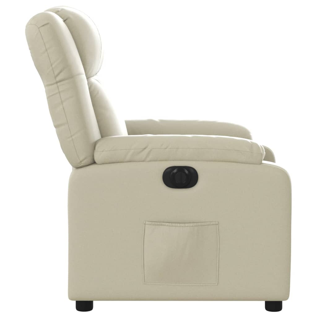Fauteuil Kunstleer Kleurig Crème