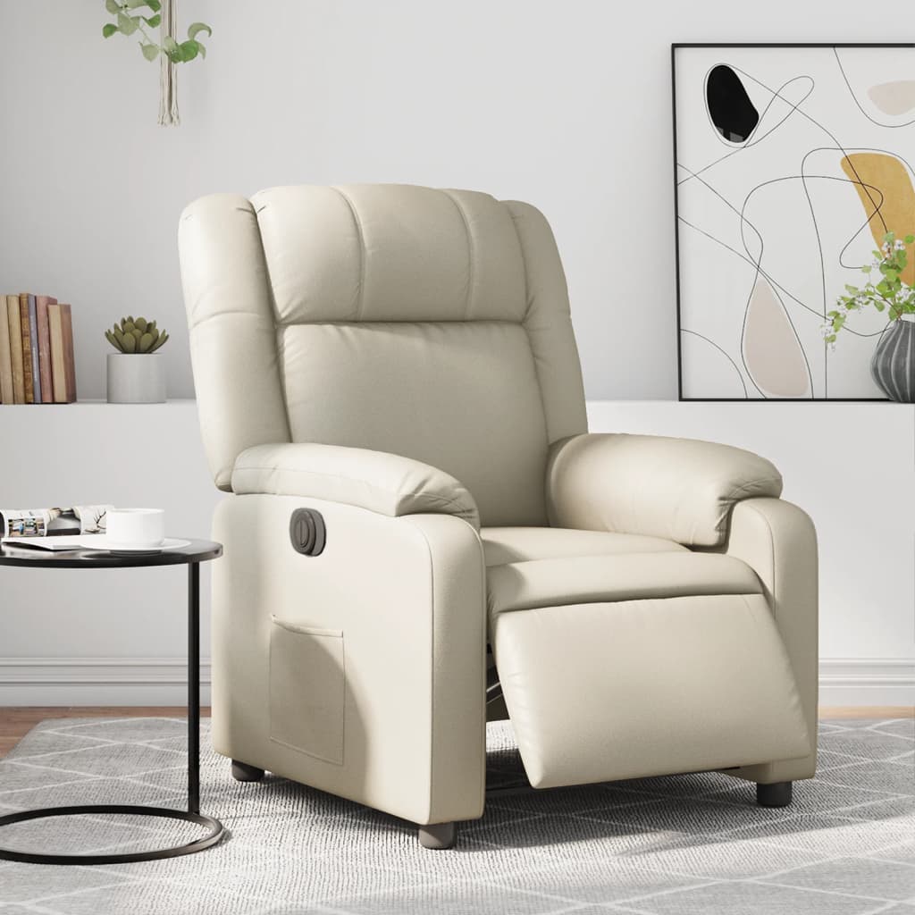 Fauteuil Kunstleer Kleurig Crème
