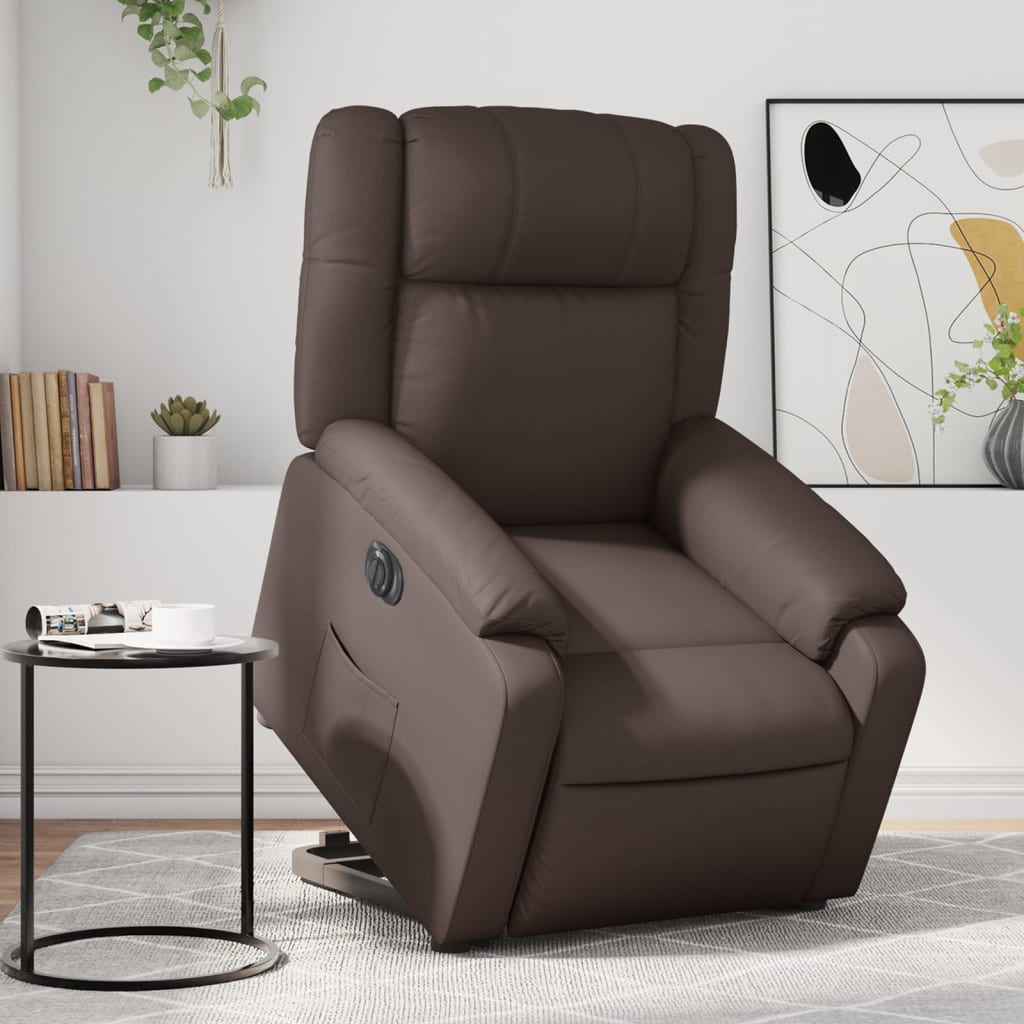 Sta-Op-Massagestoel Elektrisch Kunstleer Bruin