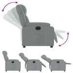 Fauteuil Stof Lichtgrijs