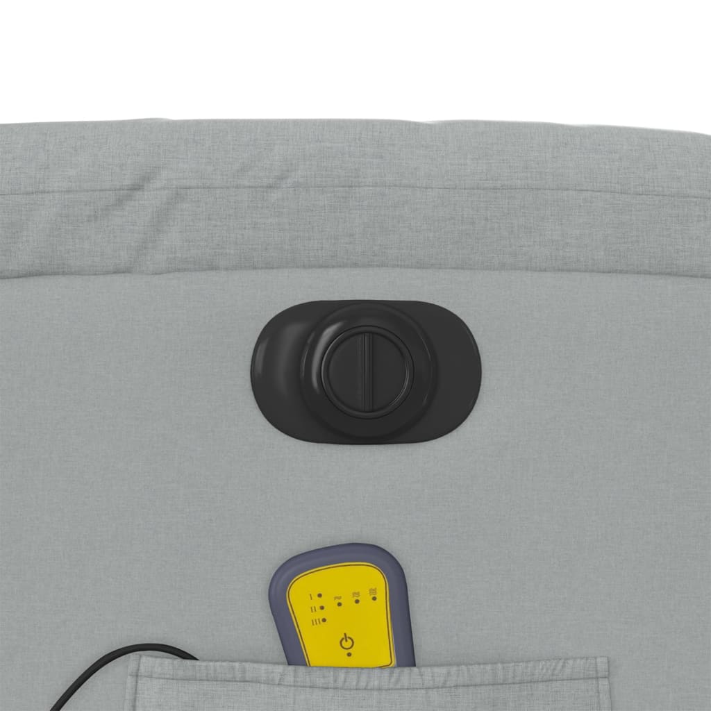 Massagestoel Stof Lichtgrijs