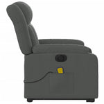 Sta-Op-Massagestoel Stof Donkergrijs