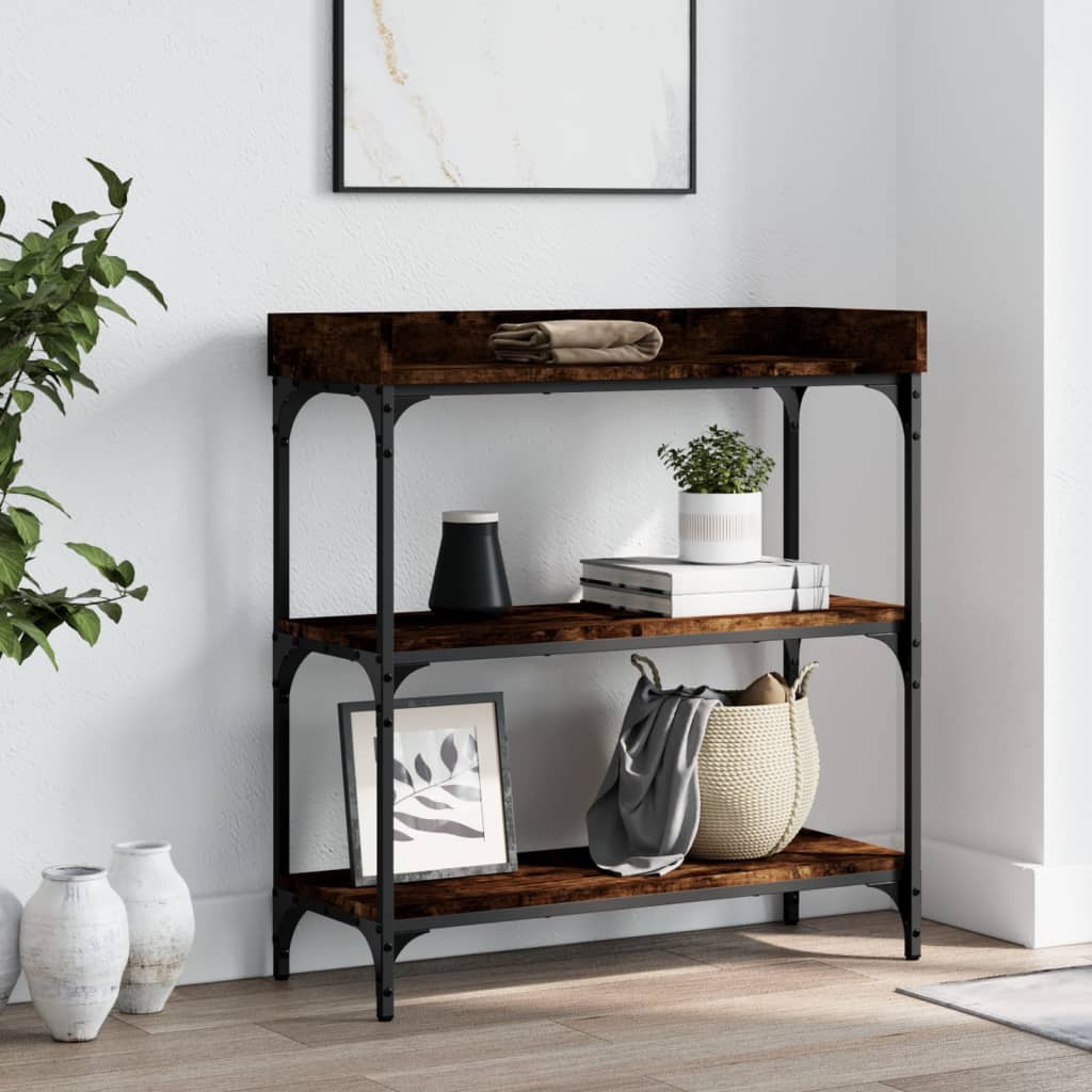 Wandtafel Met Schappen 100X30X80 Cm