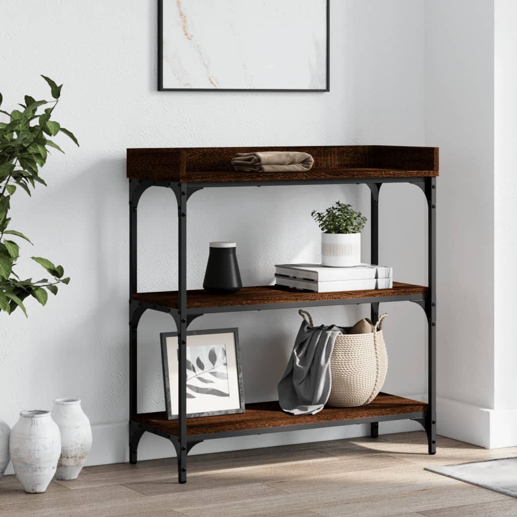 Wandtafel Met Schappen 100X30X80 Cm