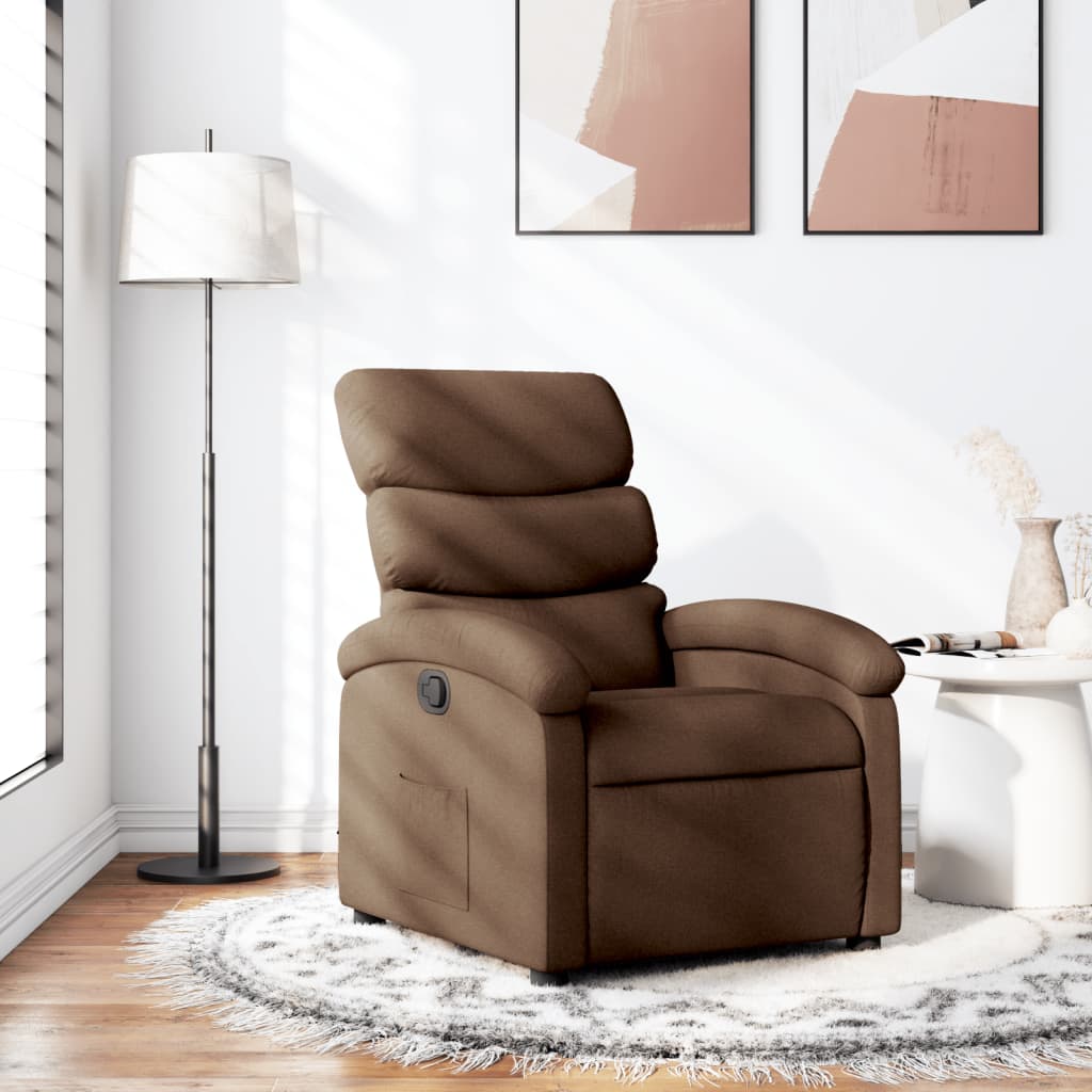 Fauteuil Verstelbaar Stof Bruin