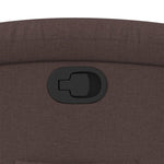 Fauteuil Verstelbaar Stof Donkerbruin