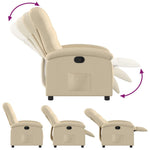 Fauteuil Verstelbaar Stof Kleurig Crème