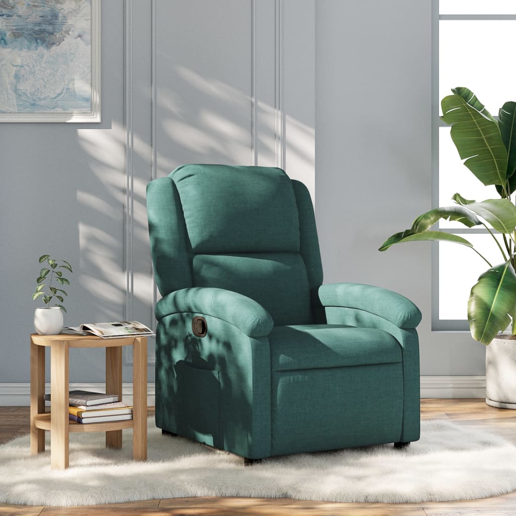 Fauteuil Verstelbaar Stof Donkergroen