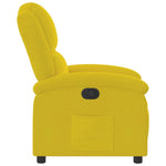 Fauteuil Verstelbaar Fluweel Geel