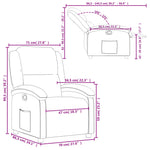 Fauteuil Verstelbaar Fluweel Geel