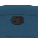 Fauteuil Verstelbaar Fluweel Blauw