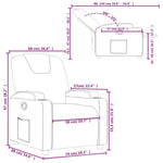 Fauteuil Verstelbaar Stof Bruin