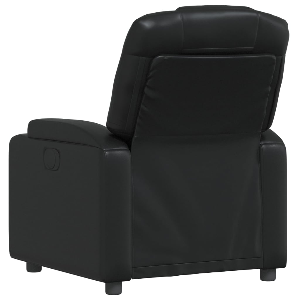 Fauteuil Verstelbaar Kunstleer Zwart