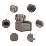 Fauteuil Verstelbaar Stof Taupe