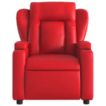 Fauteuil Verstelbaar Kunstleer Rood