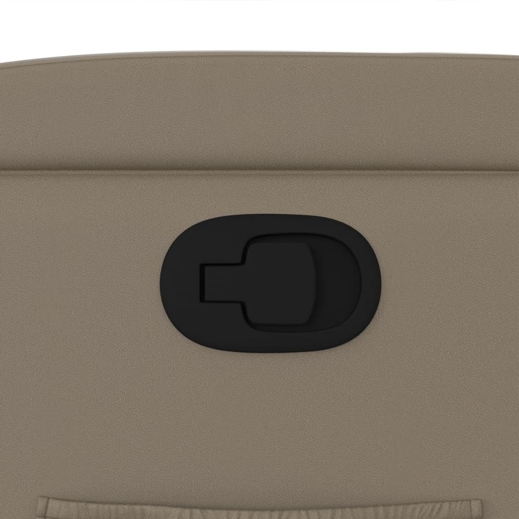 Fauteuil Verstelbaar Kunstleer Kleurig Cappuccino