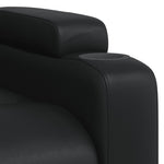 Fauteuil Verstelbaar Kunstleer Zwart