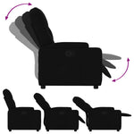 Fauteuil Verstelbaar Stof Zwart