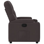Fauteuil Verstelbaar Stof Donkerbruin