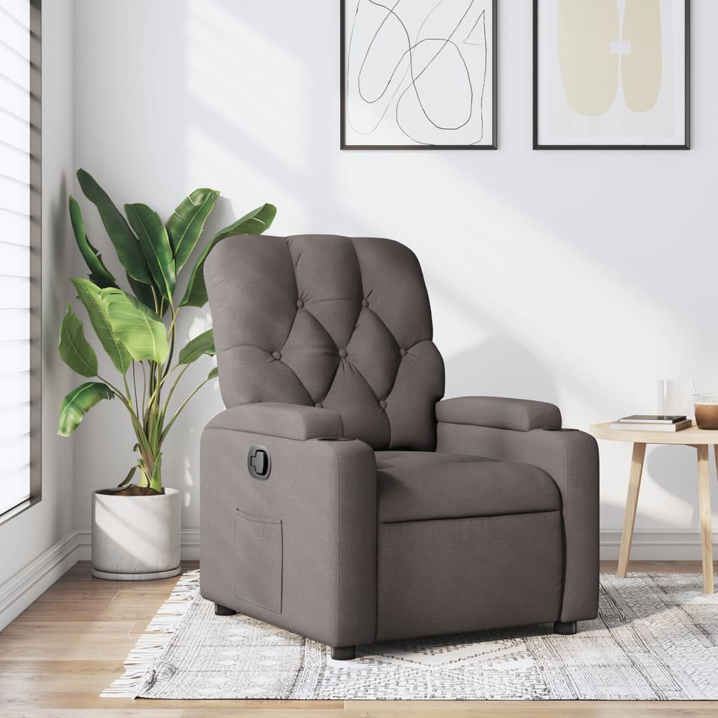 Fauteuil Verstelbaar Stof Taupe