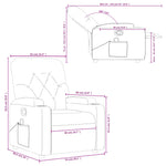 Massagestoel Verstelbaar Stof Lichtgrijs