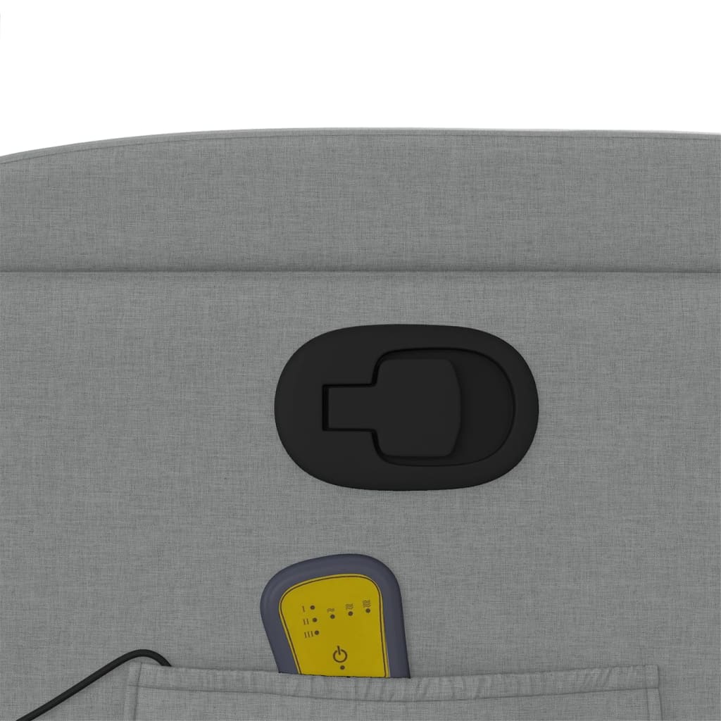 Massagestoel Verstelbaar Stof Lichtgrijs