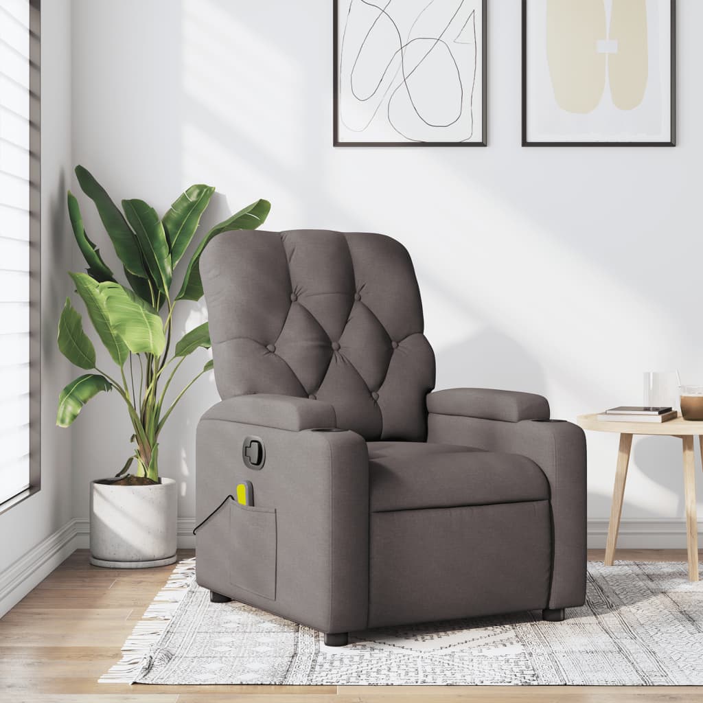 Fauteuil Verstelbaar Stof Taupe