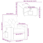 Massagestoel Verstelbaar Kunstleer Bruin