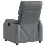 Fauteuil Verstelbaar Kunstleer Grijs