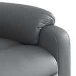 Fauteuil Verstelbaar Kunstleer Grijs