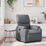 Fauteuil Verstelbaar Kunstleer Grijs